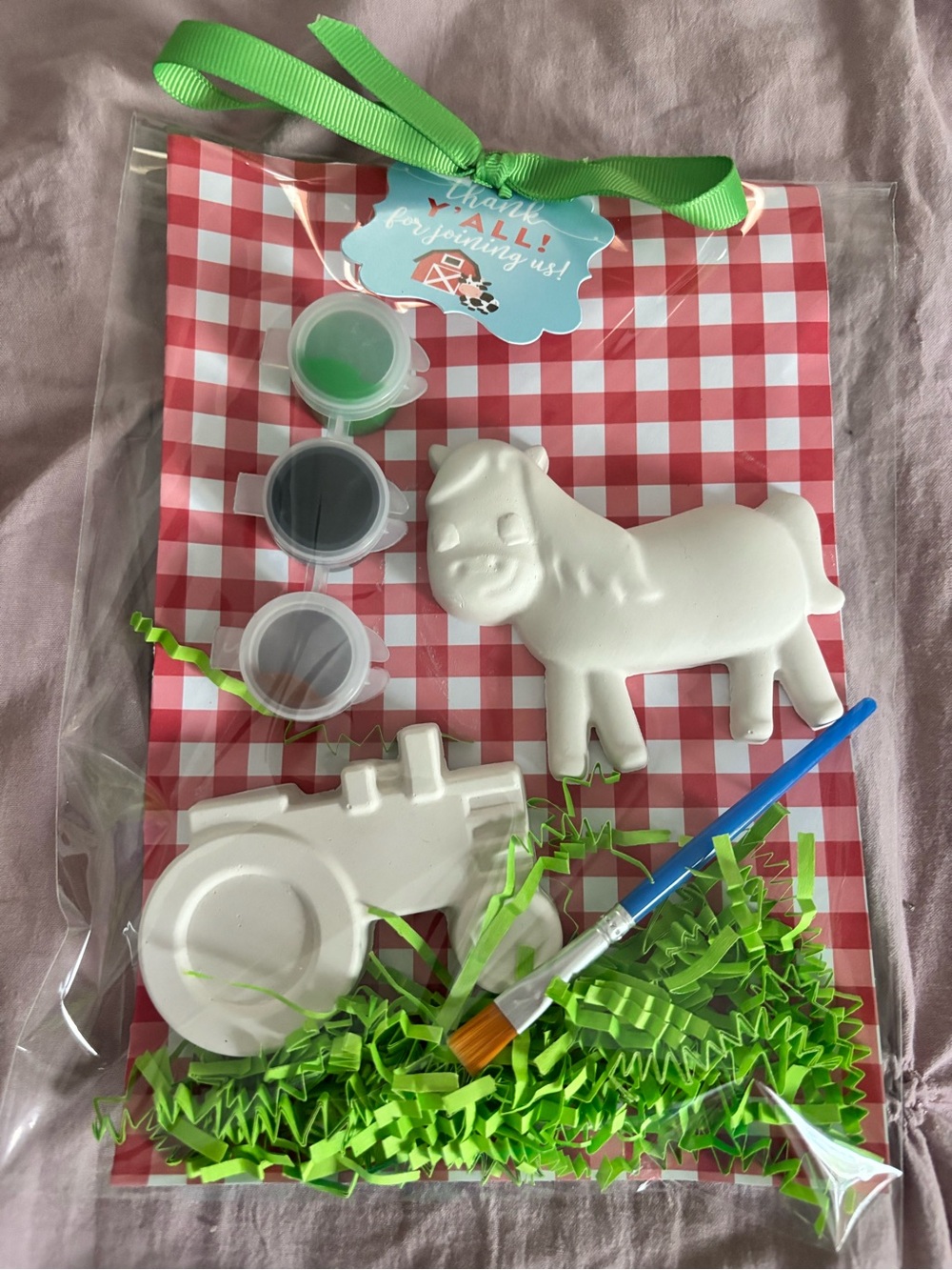 Unbranded Farm Animal & Tractor Paint Kit - White